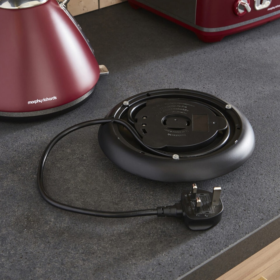 image 1 of Morphy Richards Limited Edition Accents Rhubarb Kettle & Toaster Set