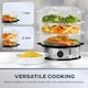 image 4 of Daewoo 9L Capacity, 3 Layer Food Steamer With Rice Bowl