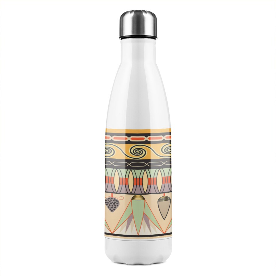 image 1 of Egyptian Pattern Stainless Steel Bottle | Multi | 500ml