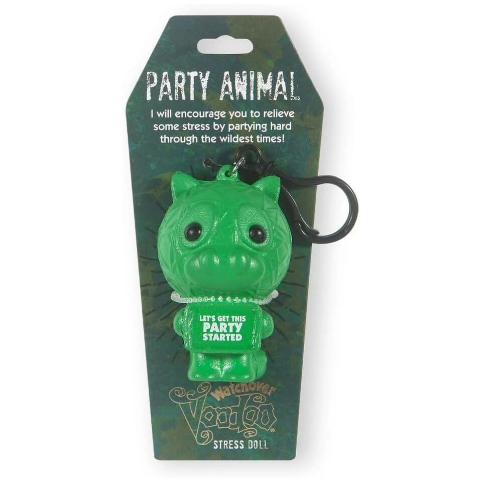 History & Heraldry Voodoo Stress Toy Keychain - Party Animal