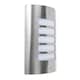 image 1 of ValueLights Medlock Bulkhead light Brushed Silver Bulkhead Light and Cool White Bulb