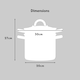 image 6 of Cooks Professional Stainless Steel Pasta Pot with Strainer Insert & Lid - 5L Capacity