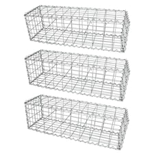 Gabion Baskets 100 x 30 x 30cm / 3 Pack