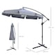 image 7 of Outsunny 2.7m Garden Cantilever Banana Parasol Sun Shade w/ Crank, Dark Grey