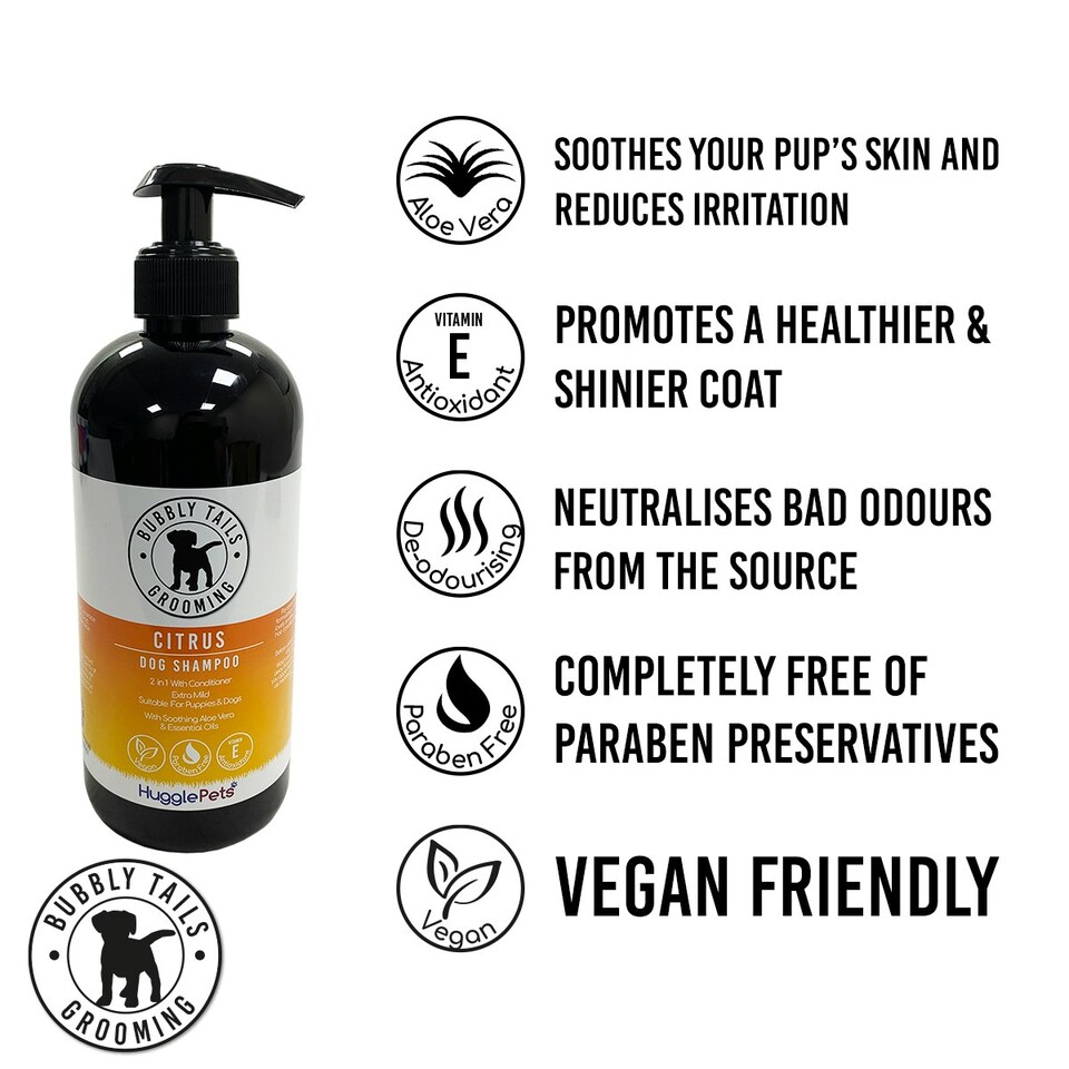 image 1 of HugglePets Bubbly Tails Dog Shampoo - Citrus