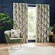 image 1 of Wylder Galapagos  Jacquard Green Eyelet Curtains (W)117cm x (D)137cm | Multi