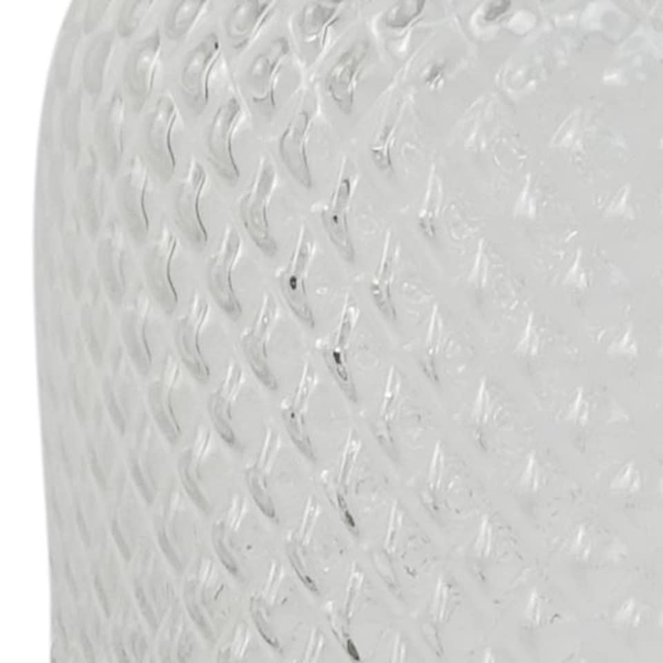 image 1 of Glass Vase Clear Glass Diamond Vase 29cm Botanik | White | 29
