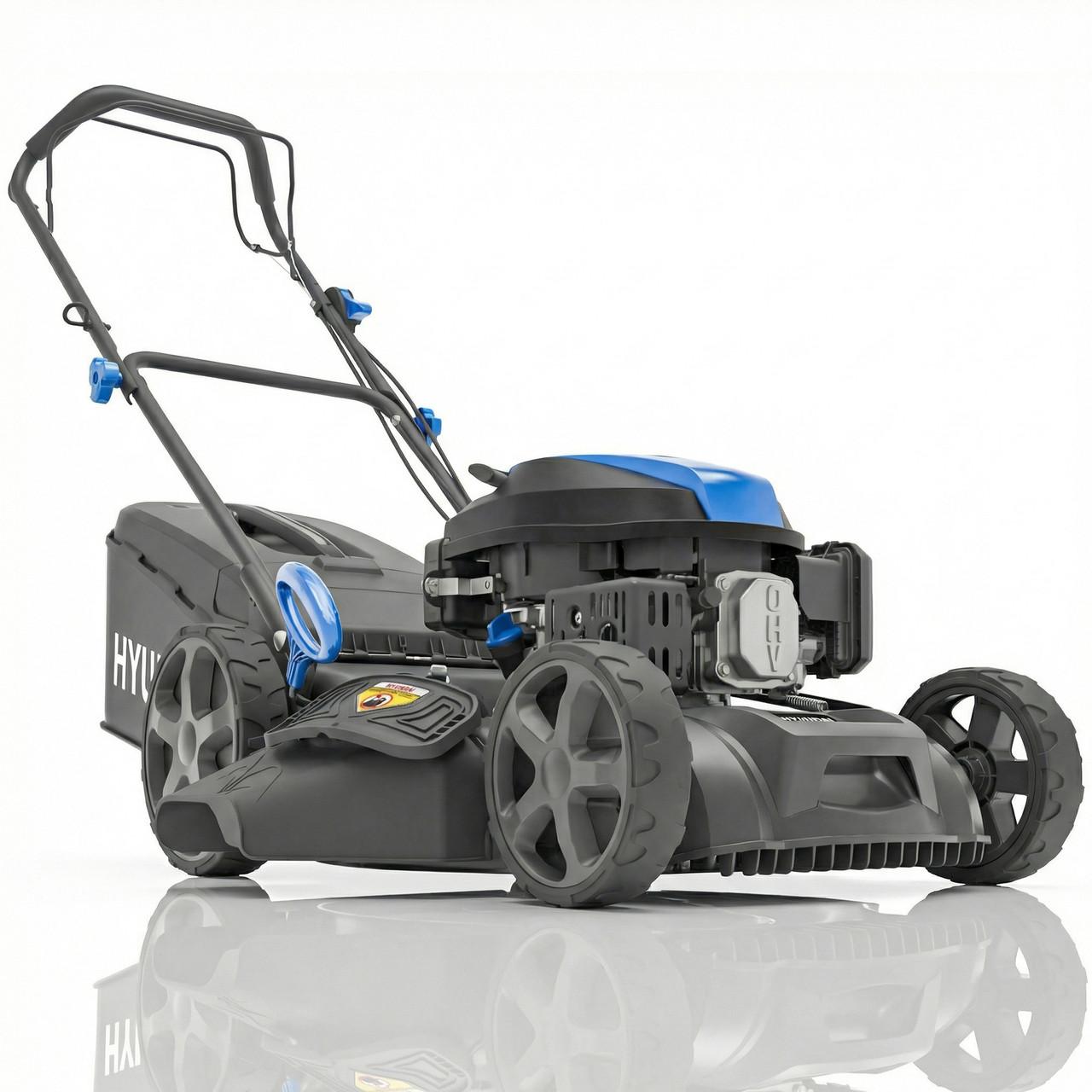 Hyundai 18 Inch 46cm Self-Propelled Petrol Lawnmower, 139cc, Mulching HYM18150SPX