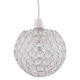 image 1 of Clear Jewelled Globe Light Shade | Chrome | Clear | Small | 1