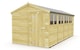 image 1 of 8 x 19 Feet Apex Shed - Single Door With Windows - Wood - L560 x W231 x H217 cm | Brown