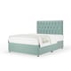 image 1 of Ortho Classic Orthopaedic Duckegg Plush Velvet Divan Set And Lona Headboard Small Double