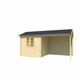 image 2 of Amarillo-Log Cabin, Wooden Garden Room, Timber Summerhouse, Home Office - L730 x W388.8 x H250.8 cm Brown