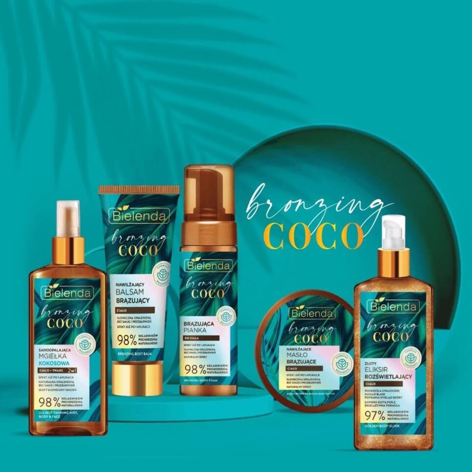image 1 of Bielenda Bronzing Coco Body Foam 98% Natural Ingredients 150ml