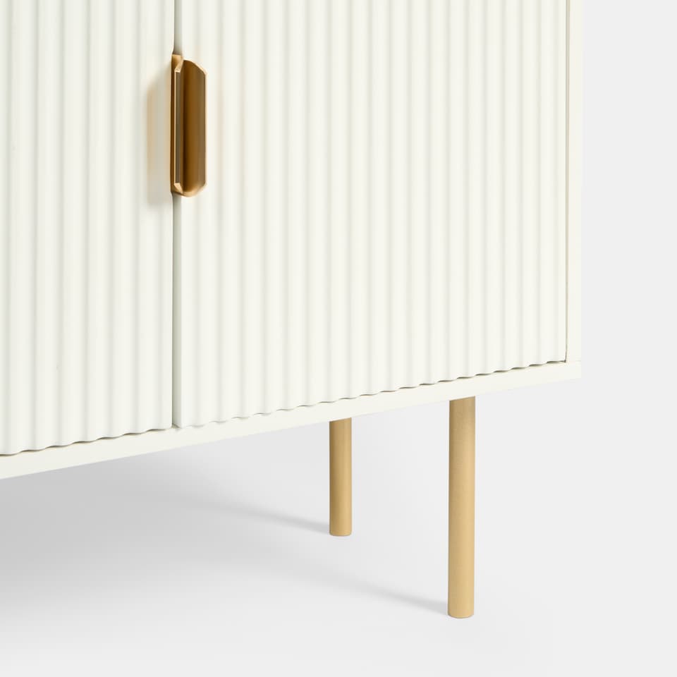 image 1 of OHS Ribbed Display Unit Modern Drawer Cabinet Shelf Storage