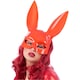 image 2 of Fever Unisex Adult Bunny Mask | Red | Blood Red | One Size | 1