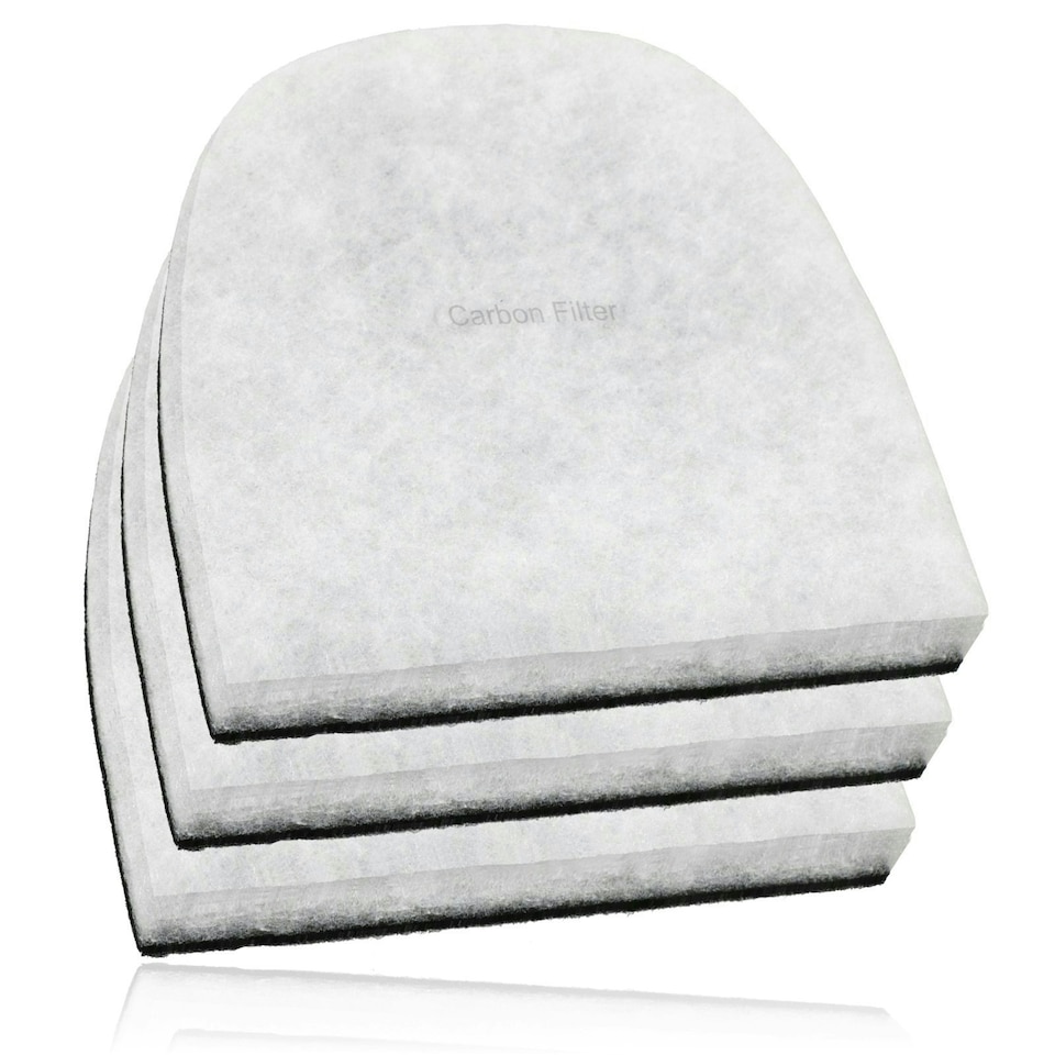 image 1 of SPARES2GO Air Purifier Carbon Filters compatible with Ebac 2000e 2200e 2400e 2600e 2600ex 2650e 2800e 2800ex 2850e (Pack of 3)