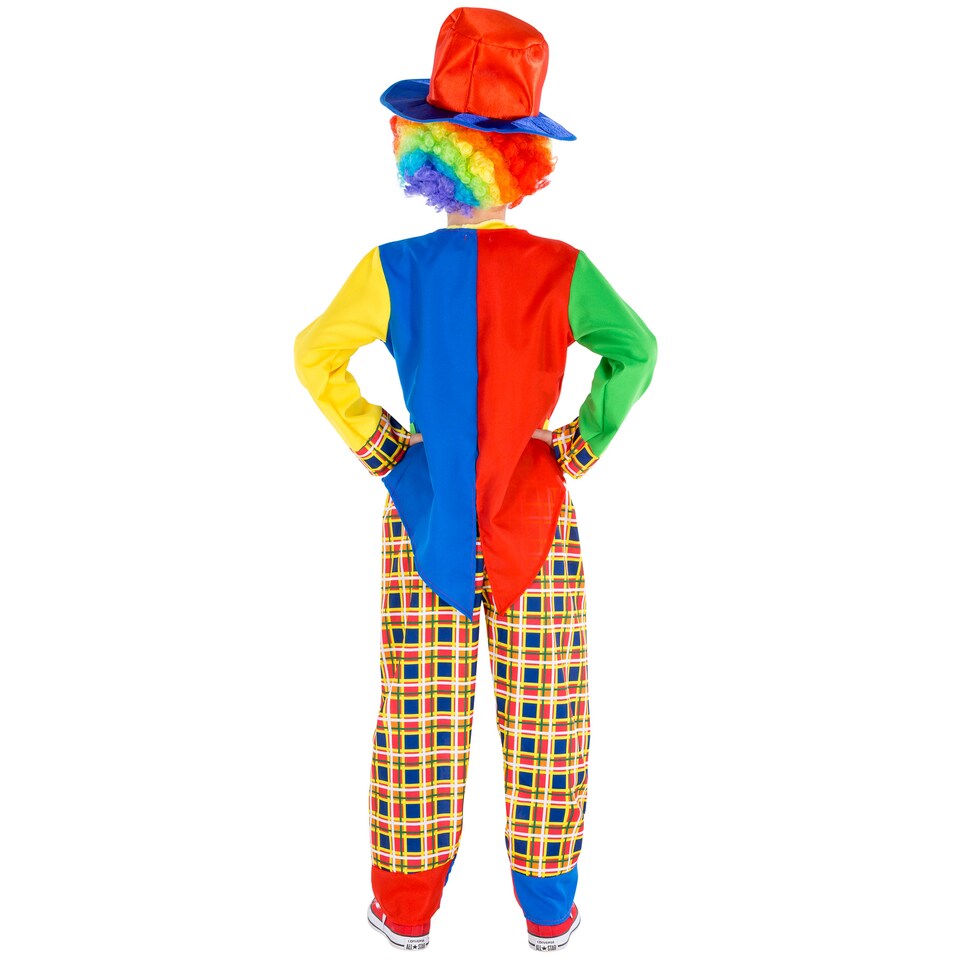 image 1 of Childrens and Teens Socks the Clown Costume | Red | red | 5-6 years | 1