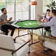 image 2 of SPORTNOW 8 Player Foldable Poker Table with Cup Holders, Green