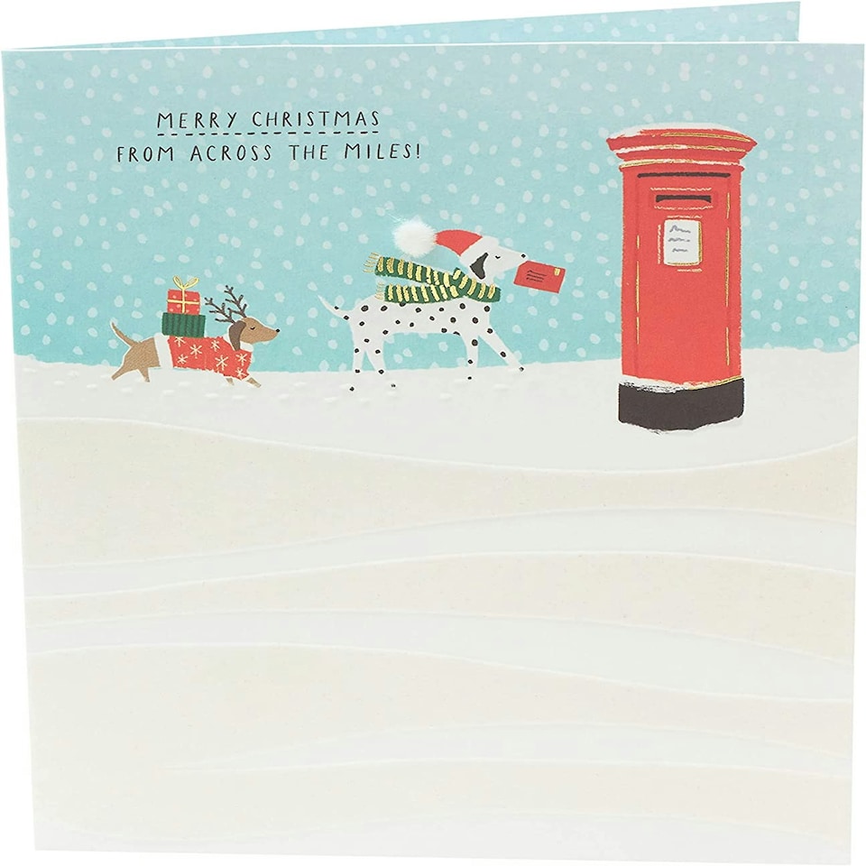 image 1 of Snow Dogs Design Across the Miles Christmas Card
