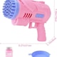 image 3 of 40-Hole Bubble Gun - Automatic Bubble Machine for Kids - LED Light-Up Bubble Blower with Bubble Solution - Outdoor Indoor Toy - Pink