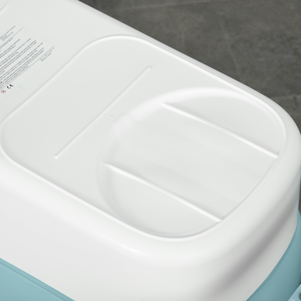 image 1 of HOMCOM Foldable Bathtub Kids Bath Tub with Lid Large Bathtubs for 1 - 12 Years