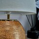 image 2 of ValueLights Modern Metallic Copper Effect Ceramic Table Lamp With Cream Shade