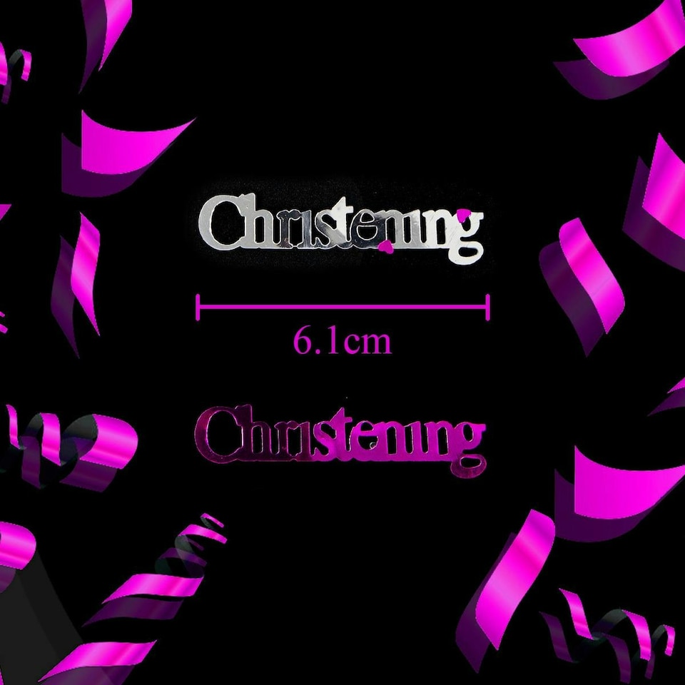 image 1 of 4 x 14g Pink Christening Confetti