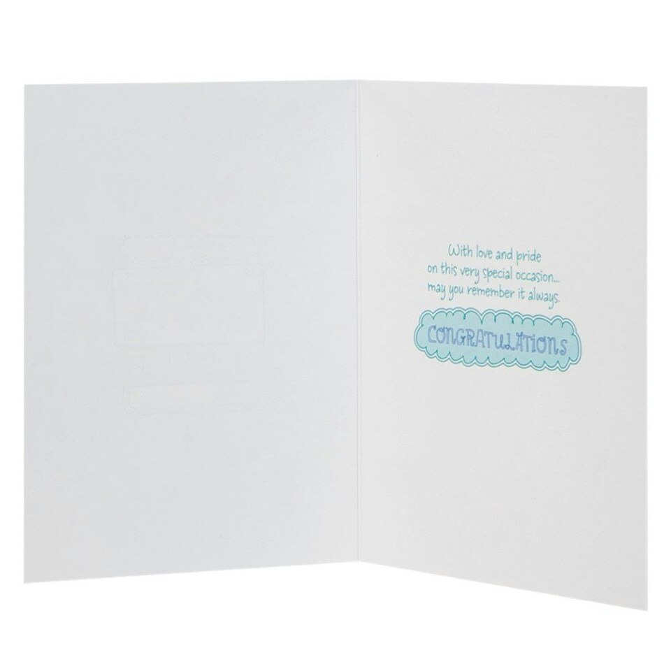 image 1 of Communion Card For Godson 'Love And Pride'