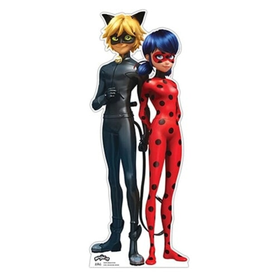 Miraculous Ladybug and Cat Noir: The Movie Star Mini Cardboard Cutout 95cm