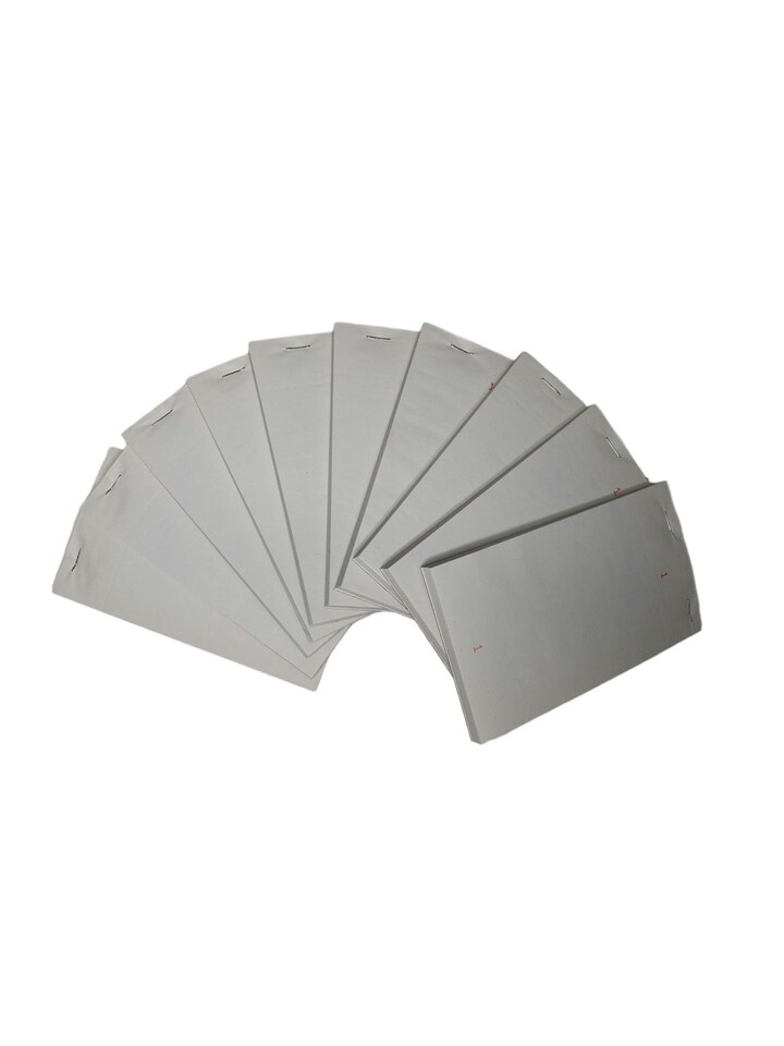 image 1 of Pack of 10 95mm x 165mm Plain White Numbered Service Pads
