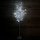 image 3 of 1.8m (6ft) Indoor Outdoor Christmas Lit Birch Tree with 80 Ice White LEDs