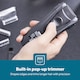 image 3 of Geepas Rechargeable Men Electric Shaver with Pop Up Trimmer