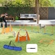image 2 of PawHut 6-Piece Dog Agility Equipment, Obstacle Training Course Kit, Orange
