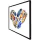 image 3 of Boho tribal heart (Picutre Frame) Grey | L