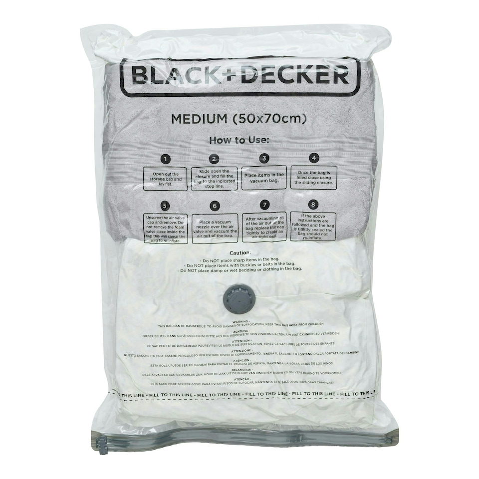 image 1 of BLACK+DECKER Vacuum Bag 6pk Medium