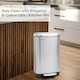 image 9 of Stainless Steel Rectangular Pedal Bin With Soft Close Lid Silver Waste Bin - 30L Silver
