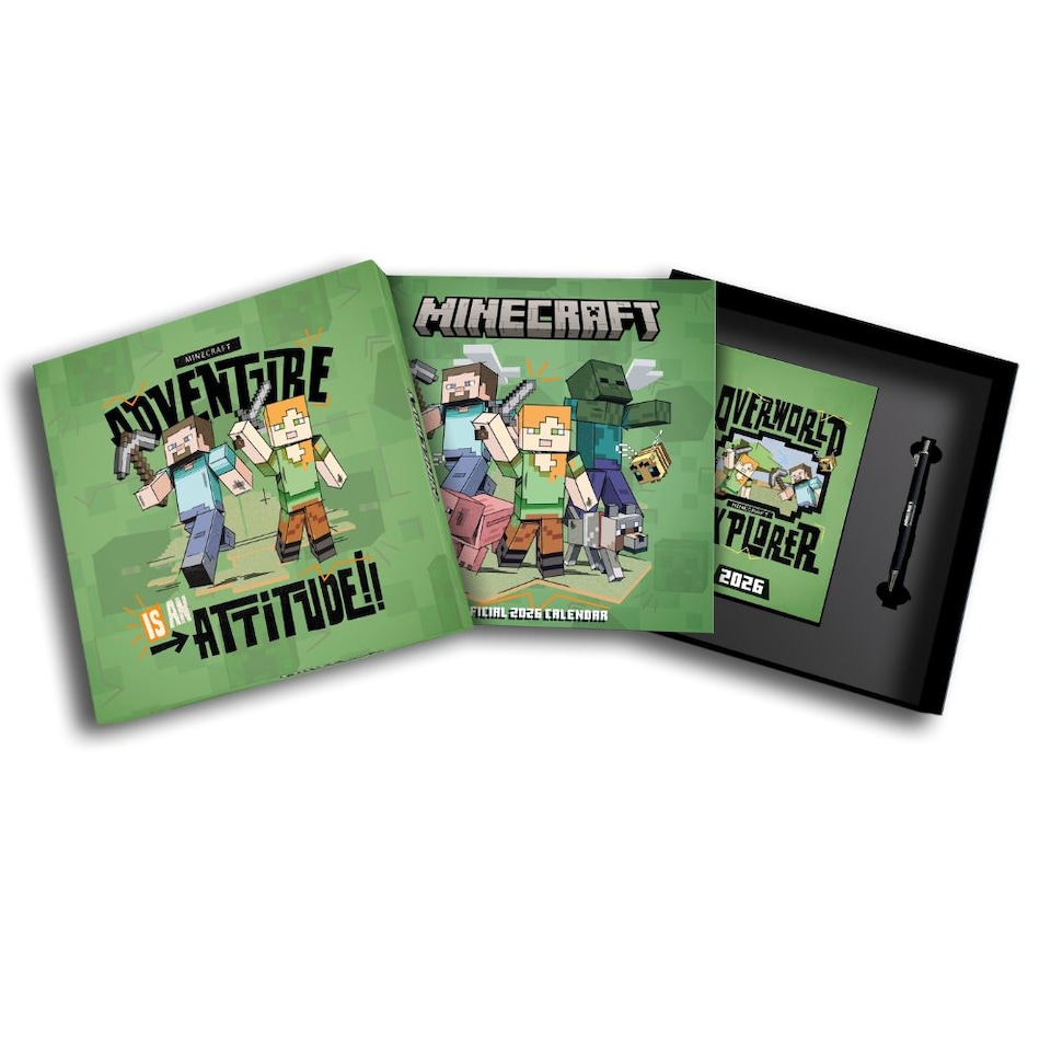MINECRAFT 2026 CALENDAR AND DIARY GIFT BOX