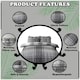 image 2 of VELVETIO Wimborne Check Duvet Cover Set Reversible Polycotton Easy Care Beddings Grey | Double