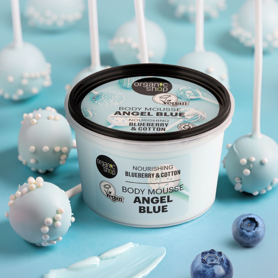 image 1 of Organic Shop Angel Blue Body Mousse Blueberry&Cotton 250ml