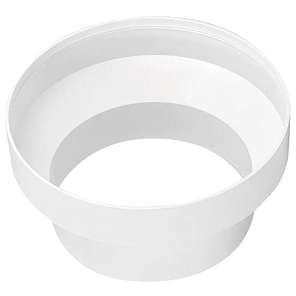 image 1 of SPARES2GO Ducting Reducer Connector for Cooker Hood Extractor / Tumble Dryer / Air Conditioning (5" / 125mm to 4" / 100mm)