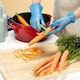 image 4 of Touchguard Blue Vinyl Powder Free Gloves - Box of 100x