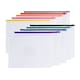 image 8 of Pack of 12 A4+ Foolscap Clear Zippy Bags with Purple Zip