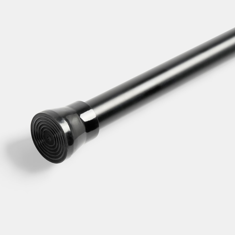 image 1 of OHS Shower Curtain Tension Pole Extendable Rod | Black