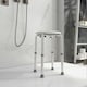 image 2 of HOMCOM Bath Chair Height Adjustable Shower Seat, Elderly Disabled