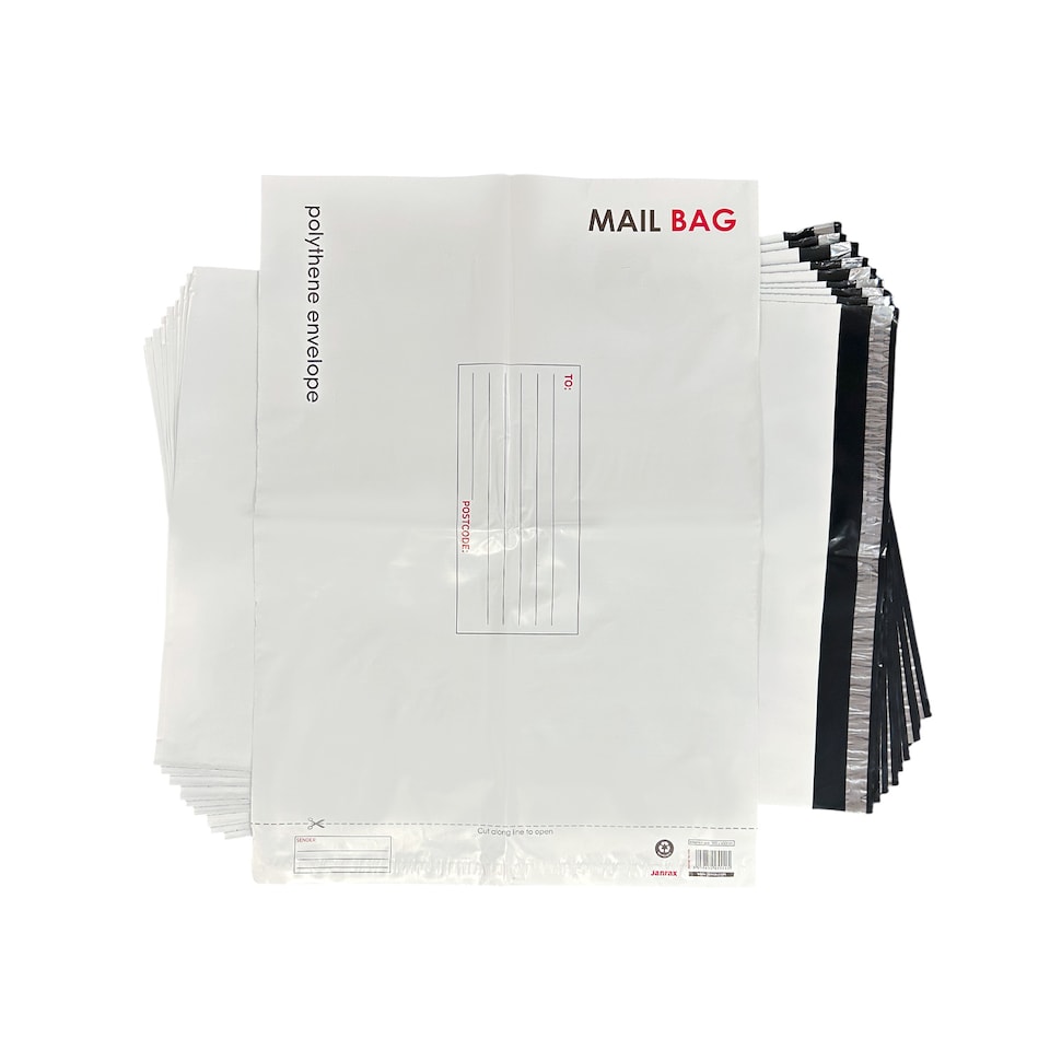 image 1 of Pack of 10 Jumbo Polythene Mailing Bags 50x65cm – Secure Peel & Seal Envelopes