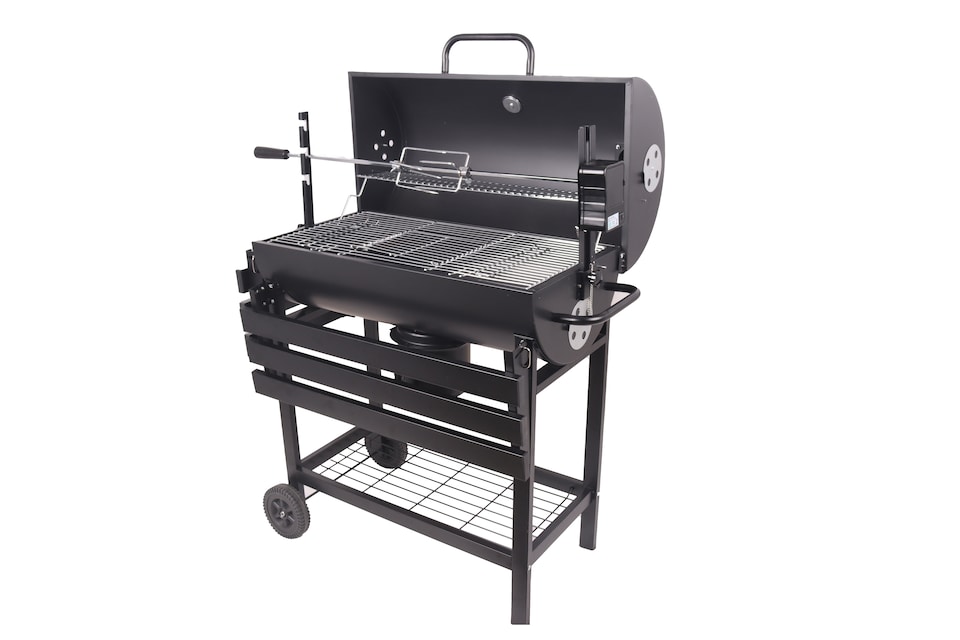 image 1 of Groundlevel XXL Deluxe Family BBQ Versatile Charcoal Grill Barbeque With Automated Rotisserie