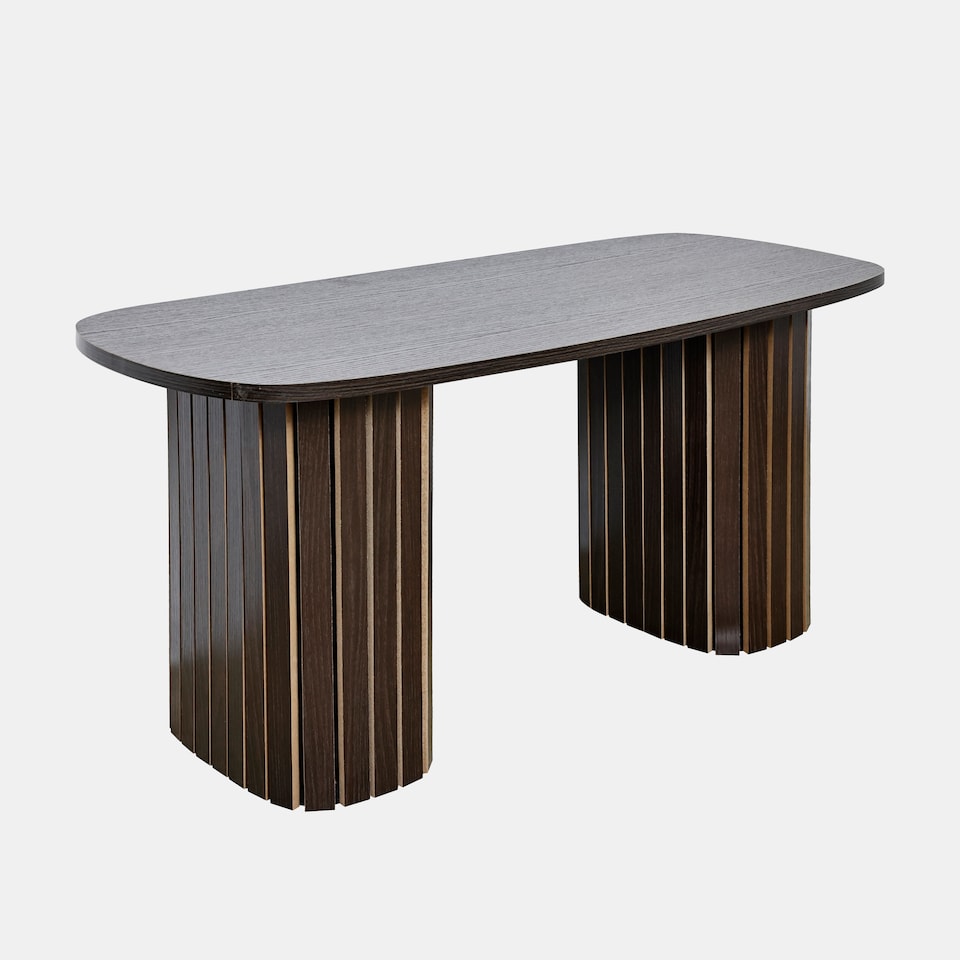 image 1 of OHS Madison Ribbed Long Coffee Table Living Room Office
