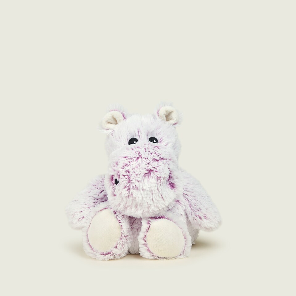 image 1 of Warmies Junior Plush Marshmallow Hippo MEDIUM