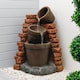 image 3 of Gardenwize Solar Corner Brick Wall Water Feature and Fountain Outdoor
