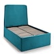 image 4 of Premium - Teal Velvet Curved Ottoman Bed - King Size 5ft (150cm)